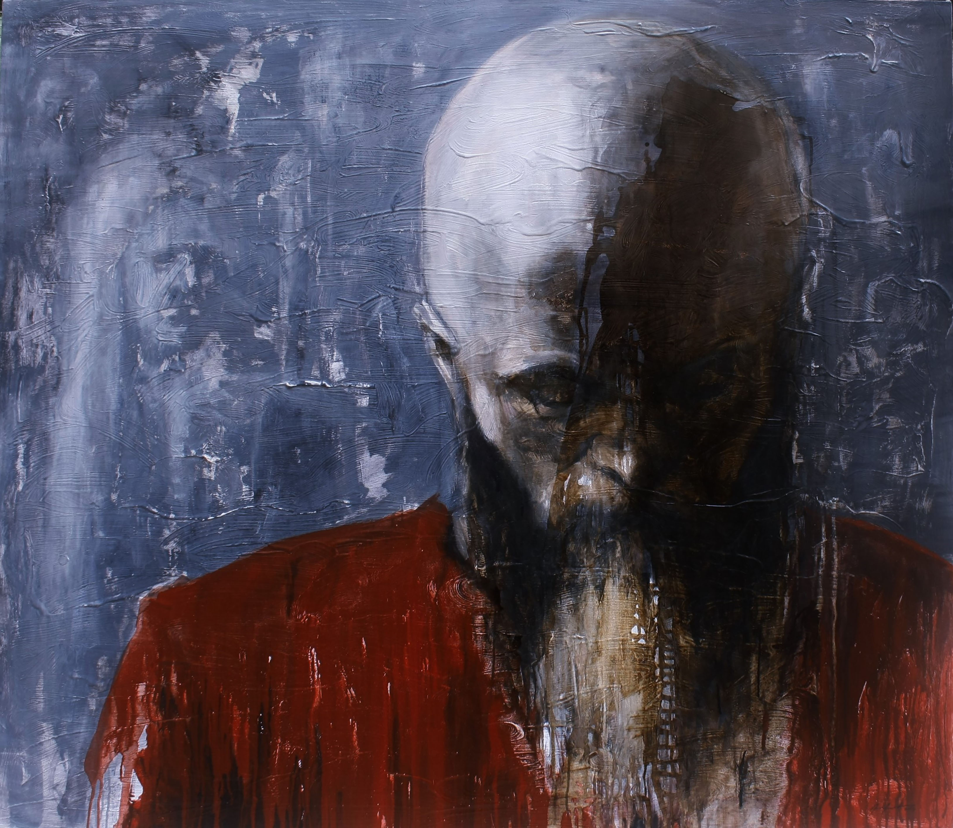 El líder y Su momento. 2016 130 x 150 cm. Acrílico sobre lienzo