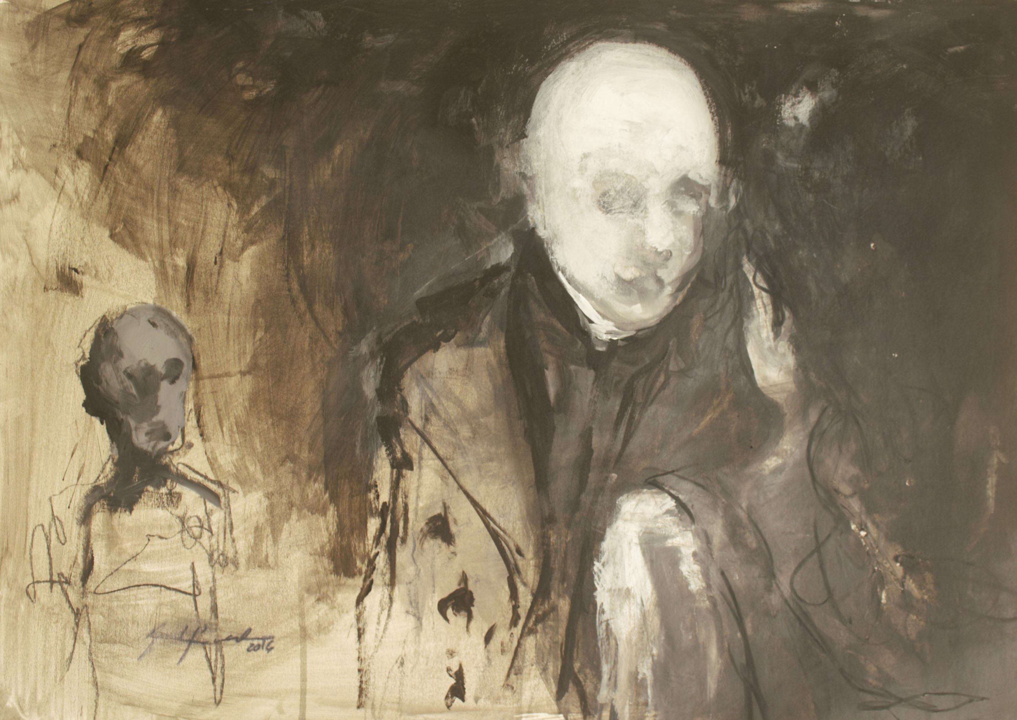 En la Noche 2016. 50 x 70 cm