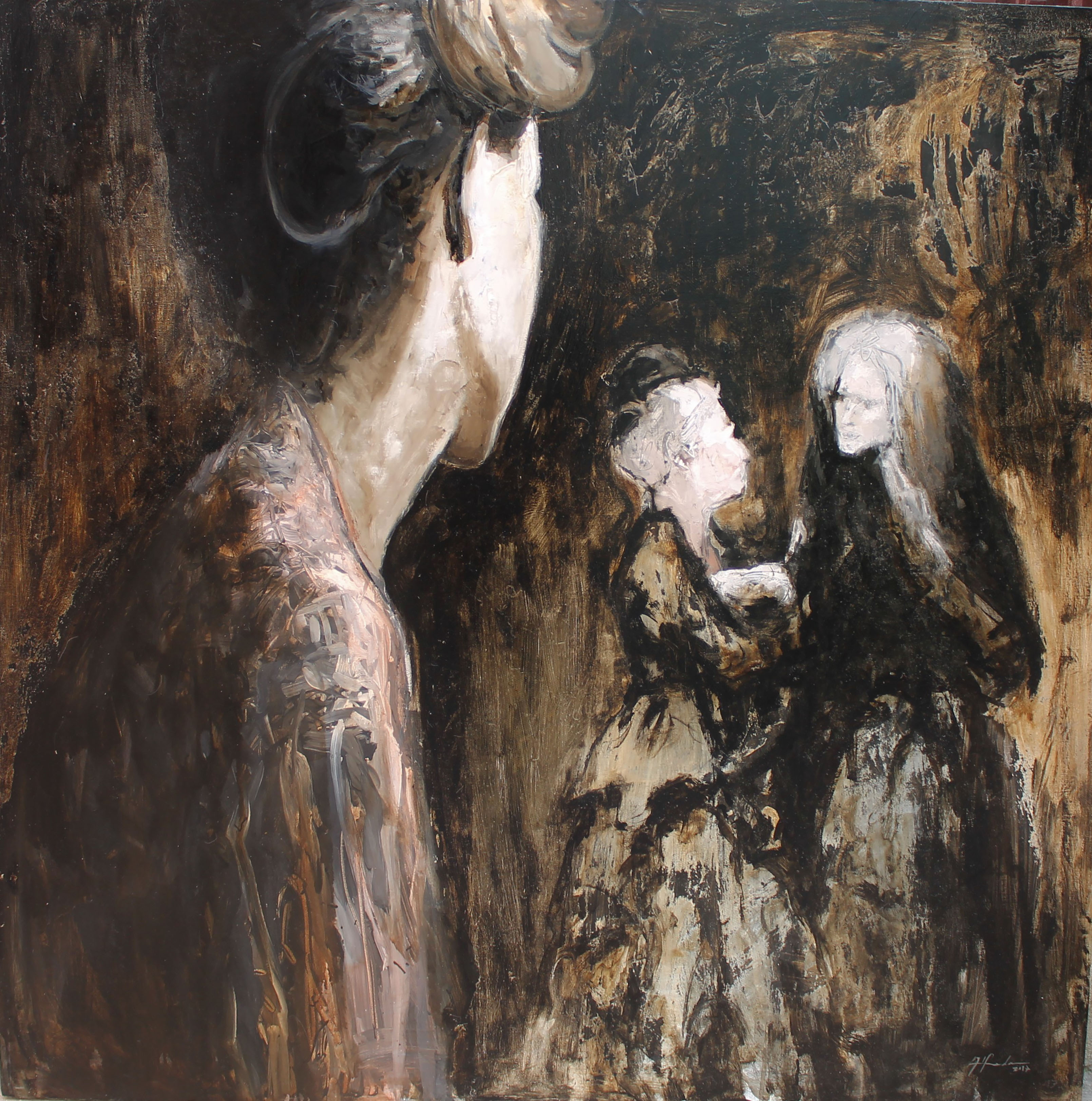 Nostalgia 2017. 130 x 130 cm. Mixta sobre lienzo