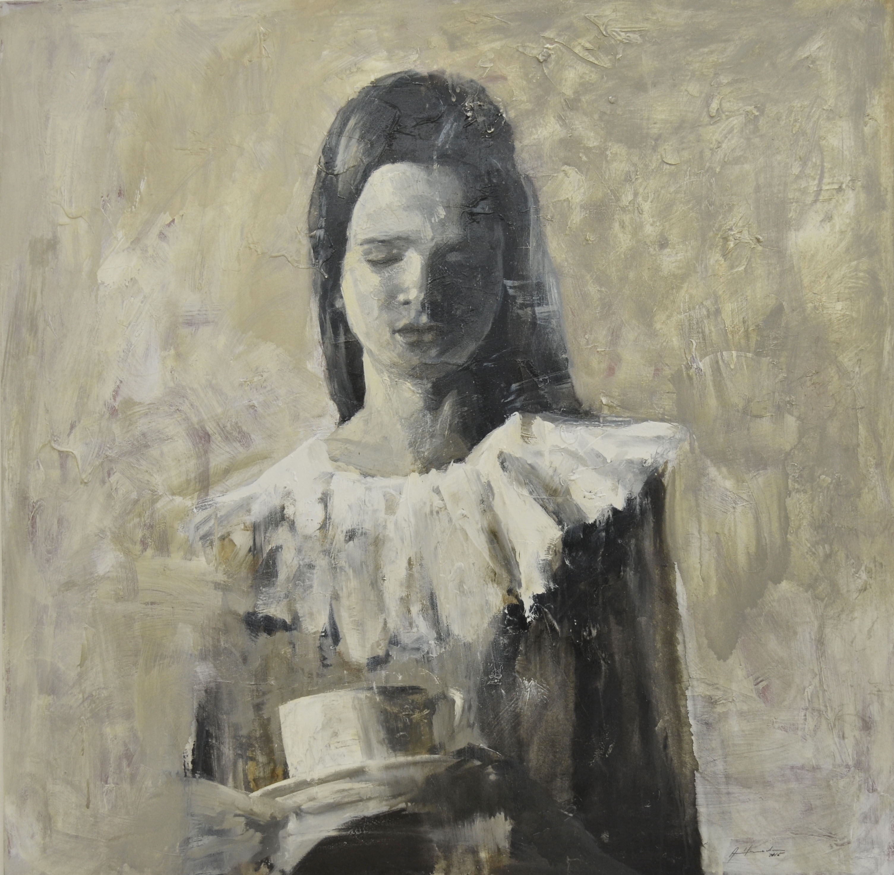 Té 2015. 130 x 130 cm. Mixta sobre lienzo